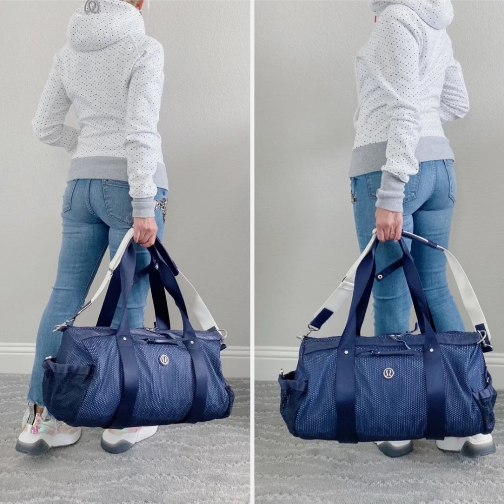 Lululemon Athletica Navy Blue Travel Bag
